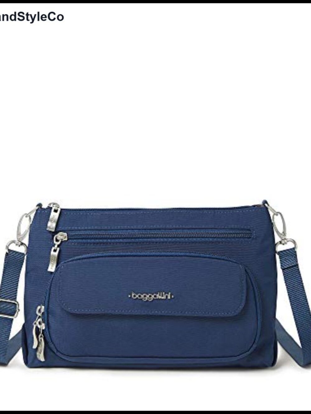 Baggallini Crossbody Purse RFID Lightweight Nylon Zippered Travel Bag
